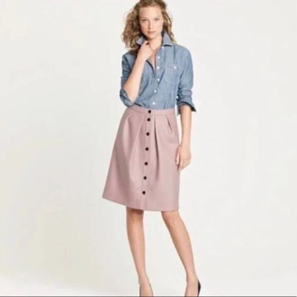 J.CREW 100% WOOL SKIRT SZ 4‎ - Picture 1 of 7